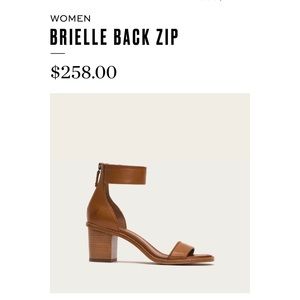 Frye Brielle back zip sandals
